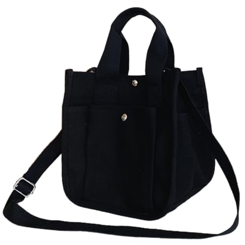 minkissy Lässige Damen Canvas Umhängetasche mit Großer Kapazität Verschließbarem Innenfach Verschleißfest Vielseitig Kombinierbar Modische Crossbody Schultertasche für Alltag Arbeit von minkissy
