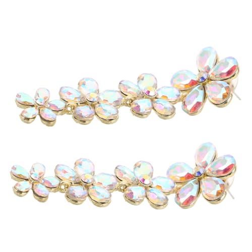 minkissy Große Blumenohrringe Für Frauen Blumenquastenohrringe Als Brautschmuck Lange Hängende Statement-ohrringe Für Hochzeit Und Besondere Anlässe von minkissy