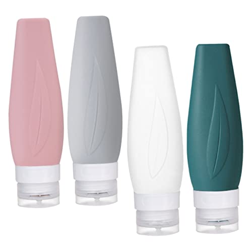 minkissy Reiseflaschen Silikon Kleine Quetschflaschen Für Lotion Essenzwasser Creme Make-up-entferner Shampoo Duschgel Und Körperlotion Leicht Zu Transportieren Auslaufsicher Und Wiederverw von minkissy