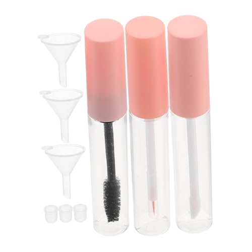 minkissy Leere Kosmetikrohrset Mit Leerem Mascara Röhrchen Eyeliner Flüssigspeicherhalter Lippenölbehälter Und Trichter Für Eine Einfache Nachfüllung von minkissy