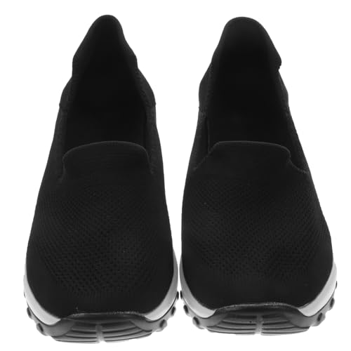 minkissy Leichte Atmungsaktive Damensneaker mit Rutschfester Sohle Flachem Einstieg und Weichem Fußbett Vielseitige Freizeitschuhe für Frühling Winter Einfaches Anziehen für Sport und von minkissy