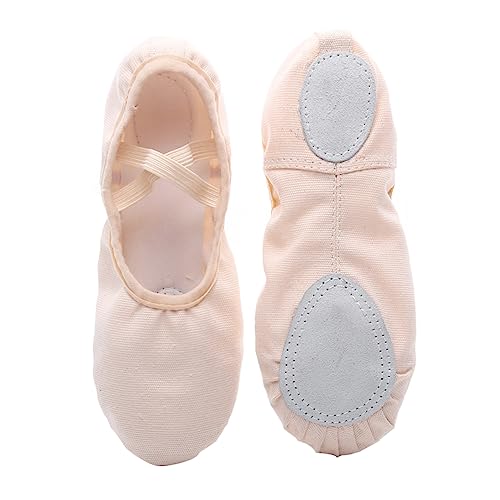 minkissy Leichte Ballettschuhe mit Elastischem rutschfest Flexible Tanzschläppchen für Yoga Ballett und Modernen Tanz Erwachsene von minkissy