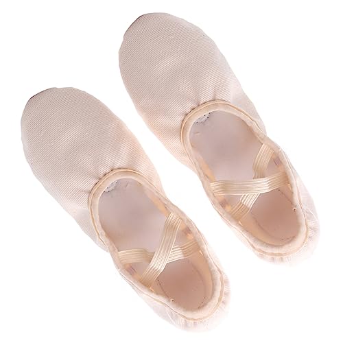 minkissy Leichte Elastische Yogaschläppchen mit Rutschfester Sohle Weiche Tanzschuhe für Yoga Ballett und Geeignet für Mädchen und Erwachsene und Strapazierfähig von minkissy