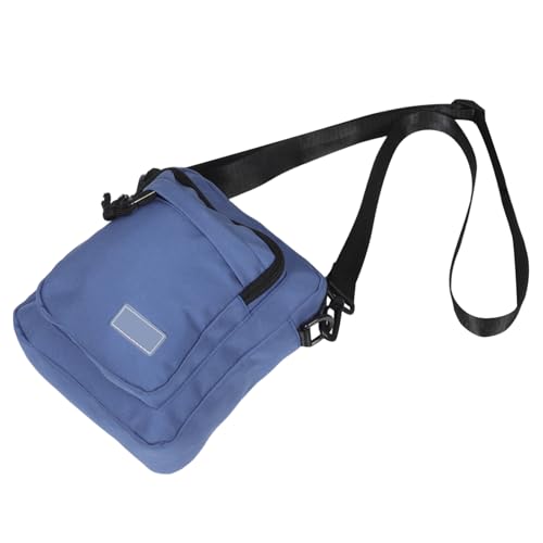 minkissy Leichte Verstellbare Herren Umhängetasche mit Mehreren Fächern Strapazierfähige Outdoor Crossbody Bag für Alltag und Freizeit Blaue Schultertasche für Einfache Organisation von minkissy