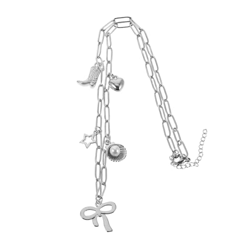 minkissy Süße Halskette Für Frauen Mit Country-charm Statement-design Und Cowgirl-anhänger Aus Edelstahl Leicht Zu Tragen Für Konzerte Und Alltag von minkissy
