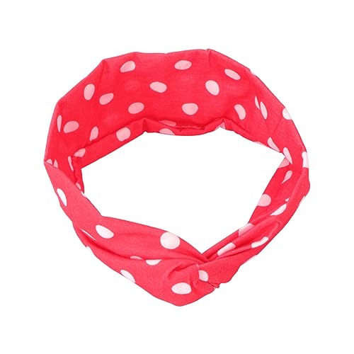 minkissy Frauen Haarband Sportliches Stirnband Fitness-haarband Elastisches Stirnband Haarbänder Für Mädchen Leoparden-stirnband Yoga-stirnband Kreuz Stirnbänder Schal Punktmuster von minkissy