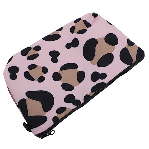 minkissy Leopardenmuster-Make-up-Tasche Für Damen Tragbarer Kulturbeutel Kosmetiktasche Organizer von minkissy