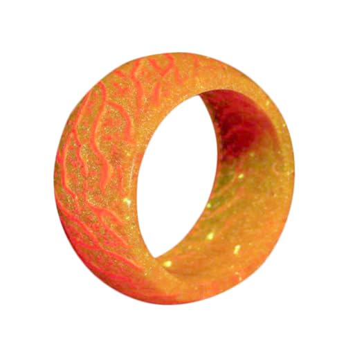 minkissy Nachtlicht Ring für Damen Glänzender Kreativring Langlebig und Schön Rissring für Partys und Alltag Lustiger Ring für Freunde und Familie von minkissy