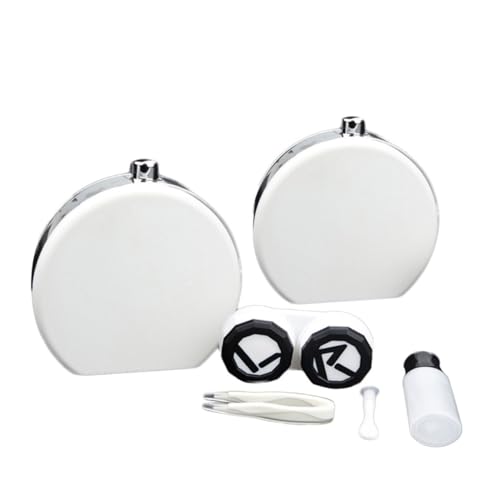 minkissy Linsenbehälter-Set – Komplettes Reiseset Mit Spiegel Pinzette Lösungsflasche Und Halterbox Perfekt Für Frauen von minkissy