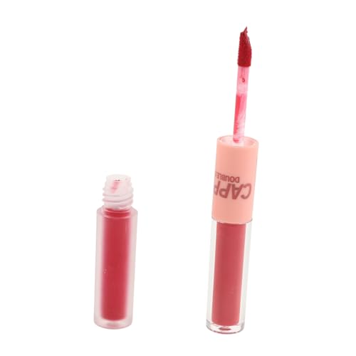 minkissy Dual-ended Lip Glaze Hydratisierender Lip Tint Mit Spiegelndem Finish Für Studenten Für Alltag Und Besondere Anlässe Enthält Lippenmaske Und Gloss von minkissy
