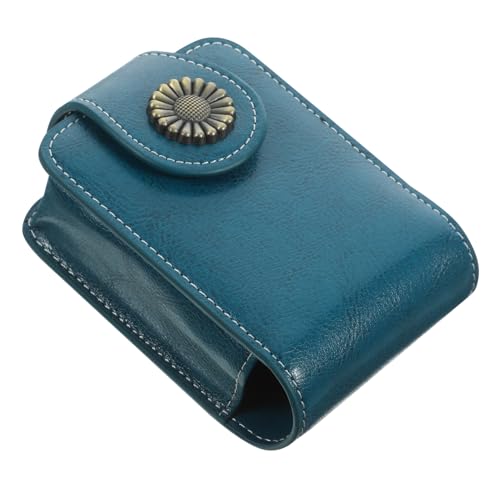 minkissy Lippenstift Etui Mit Spiegel Pu-Kosmetiktasche Für Unterwegs Eleganter Lippenstift-tragebehälter in Zufälliger Farbe Praktisch Für Damen von minkissy