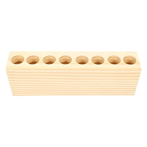 minkissy Lippenstift-zubehör – Zarter Lippenstiftständer Aus Holz Make-up- Mit Mehreren Gittern Für Zuhause Organizer Für Die Arbeitsplatte von minkissy