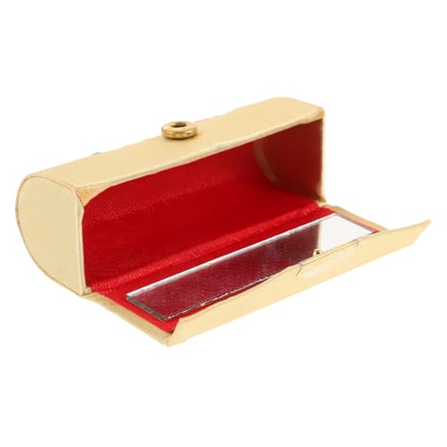 minkissy Vintage Lippenstiftetui Mit Spiegel Kompakter Make-up-Organizer Für Handtaschen Stilvolles Und Funktionales Accessoire Für Damen Und Mädchen Für Und Alltag von minkissy