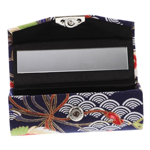 minkissy Mini-Make-up-Tasche Mit Spiegel Tragbares Lippenstifthalter-etui Im Japanischen Stil Kleiner Make-up-Organizer Für Handtasche Aufbewahrungsbox Für Lippenstift Und Lippenbalsam von minkissy