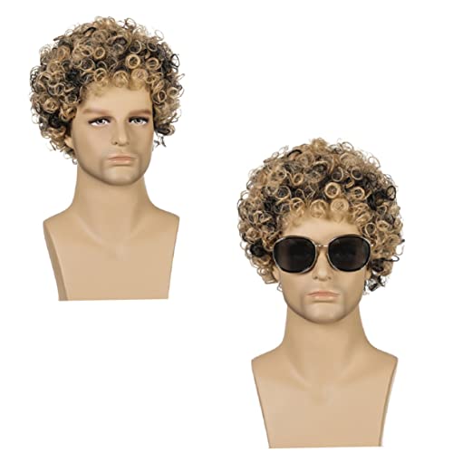 minkissy Lockenperücke Für Den Mann Kurze Perücken Für Frauen Echthaarperücke Schwarze Lockenperücke Stirnband Perücke Menschliches Haar Echthaar Lace Front Perücken Perücke Kostümzubehör von minkissy