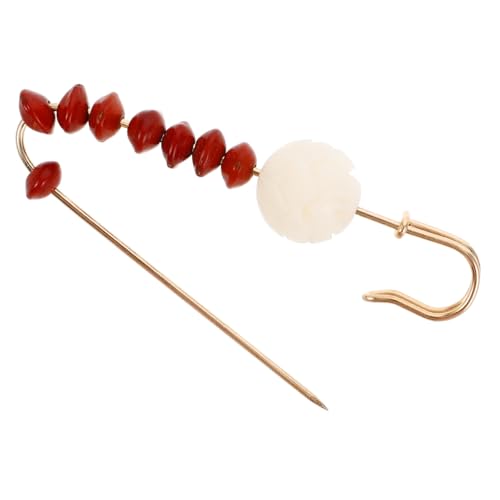 minkissy Lotusbrosche Minirock-Anstecknadeln Broschenstifte Muschelnadel Magnetische Sicherheitsnadel für Stoff Brosche mit Sockenanhängern Brosche Zubehör Perlenbroschennadeln Bodhi-Wurzel von minkissy