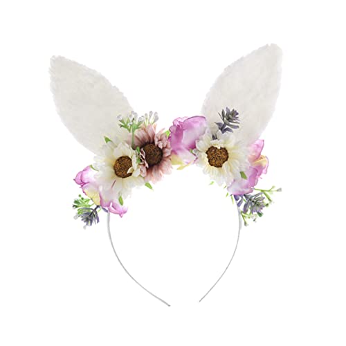 minkissy Made Bunny Ear Stirnband Ostern Ohren Haar Zubehör Mädchen Süße Stirnband für Ostern Kopfschmuck von minkissy