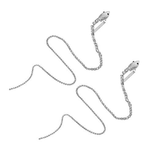 minkissy Mädchen Haarnadel Schlange Haarspange Strass Haarspange Mode Haar-accessoire Für Frauen von minkissy