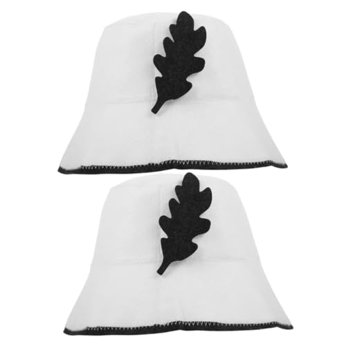 minkissy 2stücke Filz Saunahut Für Damen Und Herren Leichter Saunahut Als Badehut Für Sauna Dampfbad Und Spa Kopfbedeckung Mit Breiter Krempe Für Kopf von minkissy