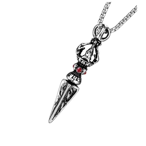 minkissy Männer Halskette mit Punk Anhänger Kette für Partys Stilvoller Chic Robuste Verarbeitung für Freunde von minkissy