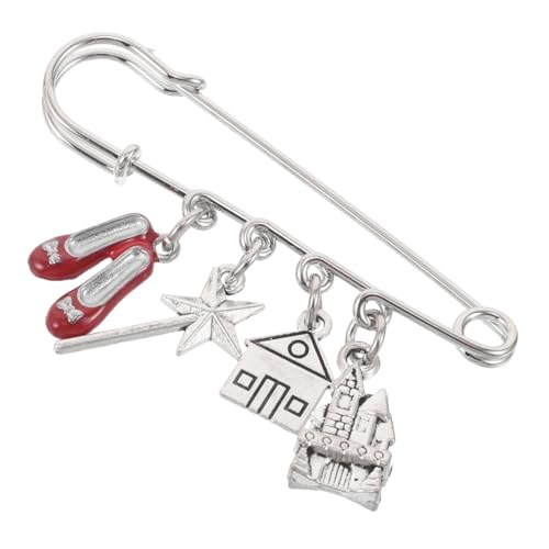 minkissy Brosche Balletttänzer-zauberstab-schlosselement-metall Für Pullover-mäntel-kleider-wäsche-schal-anstecknadel-dekor von minkissy