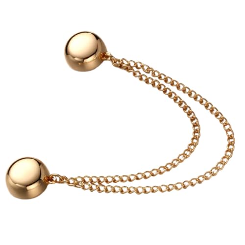 minkissy Magnetische Brosche Mit Kette Magnetischer Pullover Clip Eleganter Schalverschluss Für Kleidung Vielseitiger Magnetverschluss Für Verschiedene Outfits Praktisches Accessoire Für Jeden Anlass von minkissy