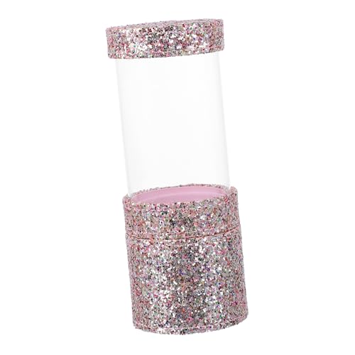 minkissy Make-up-organizer Für Vanity Pailletten-pinselhalter Kosmetik-aufbewahrungsbox Mit Deckel Tragbare Reise-kosmetik-aufbewahrungsbox von minkissy
