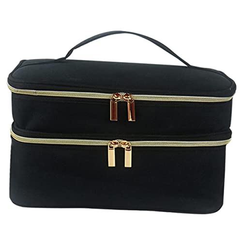 minkissy Portable Makeup Bag Für Damen Große Kapazität Wasserdichtes Material Multifunktionale Aufbewahrung Für Kosmetik Und Nähzubehör von minkissy