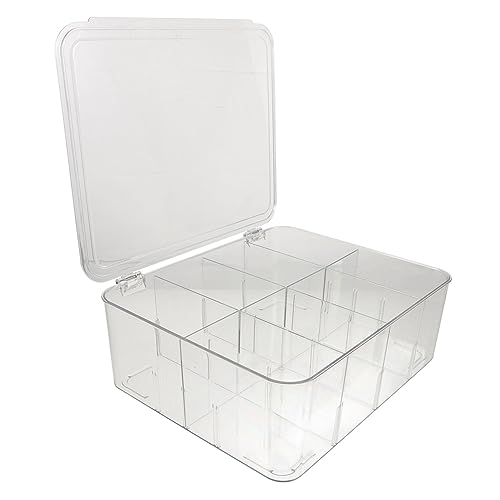 minkissy Make up Organizer Aufbewahrungsbox Für Lippenstifte Und Kosmetik Multifunktional Transparent Desktop Halter Für Schlafzimmer Und Büro 8 Fächer Verstellbar von minkissy
