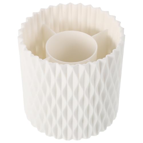 minkissy Rotierende Aufbewahrungsbox Für Make-up-pinsel Schminkpinsel-etui Mit Drehbarer Funktion Organizer Für Schreibtisch Und Nagelwerkzeuge Kompaktes Design Aus Langlebigen von minkissy