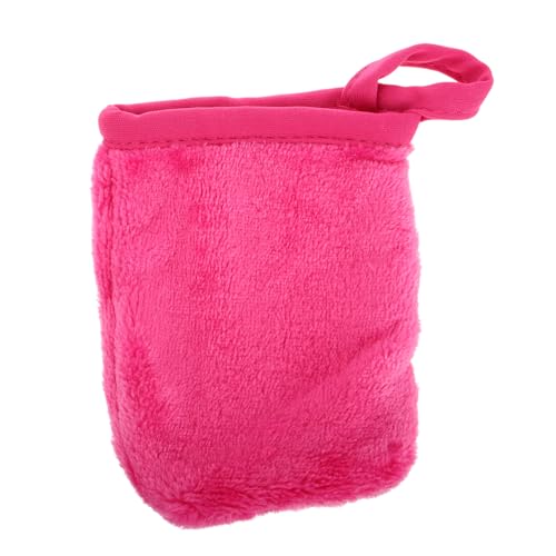 minkissy Makeup entferner Abschminkpads wiederverwendbar Make-up-Entferner-Handschuh Make-up-Waschlappen für das Gesicht wiederverwendbare Gesichtspads Gesicht Handtücher Stoff Rosa von minkissy
