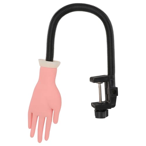 minkissy Maniküre-training Handmodell Nail Art Übungszubehör Biegbare Künstliche Hand Mittleres Scharnier Zufällig Geformter Knopf Hellbraun von minkissy