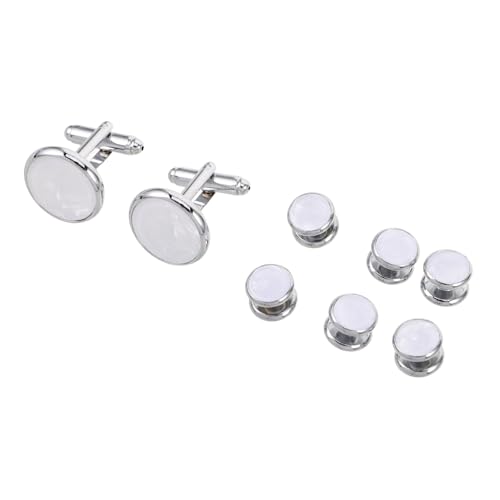 minkissy Manschettenknöpfe Für Herren Hemdknöpfe Für Herren Business Manschettenknöpfe Smoking Knöpfe Für Hemden Bräutigam Frack von minkissy