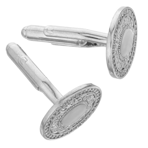 minkissy Manschettenknöpfe Herren Rund Kupfer Verziert Stilvolle Hemd Schmuck Für Hochzeit Business Büro Alltag von minkissy