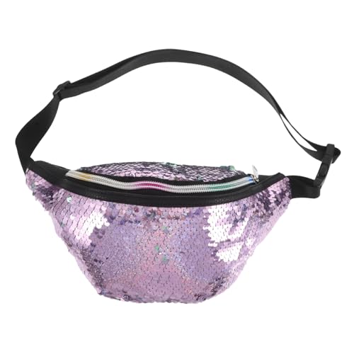 minkissy Stylische Meerjungfrau Pailletten Bauchtasche Für Glitzernde Crossbody Und Schultertasche Für Festivals Partys Und Farbwechselnde Verstellbare Gürteltasche von minkissy