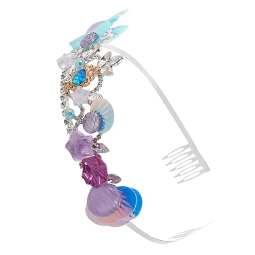minkissy Meerjungfrauenkrone – Für Frauen Und Mädchen, Muschel-stirnband, Fischschwanz-design, Party-zubehör Mit -thema, Bequeme Passform Für Meerjungfrauen-geburtstage Und von minkissy