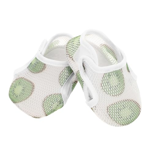 minkissy Mesh Lauflernschuhe mit Rutsch Sohle Verstellbar Atmungsaktiv Weiches Material rutschfeste Sommerschuhe für Kleinkinder Monate für Drinnen und Draußen von minkissy