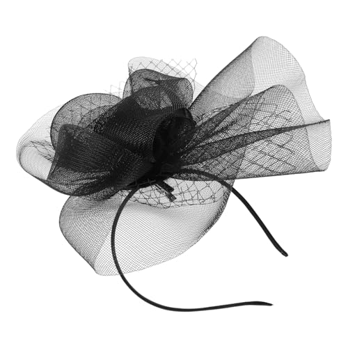 minkissy Schwarzes Fascinator-clip-stirnband Für Damen Mesh-plume-kopfstück Vielseitiges Haar-accessoire Für Partys Und Hochzeiten Fascinator-haaraccessoire Für Damen von minkissy