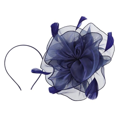 minkissy Fascinator Hut Mit Blumen Und Netz Für Damen Headwear Für Teepartys Und Retro-veranstaltungen Vielseitiges Haaraccessoire Für Hochzeiten Und Besondere Anlässe von minkissy