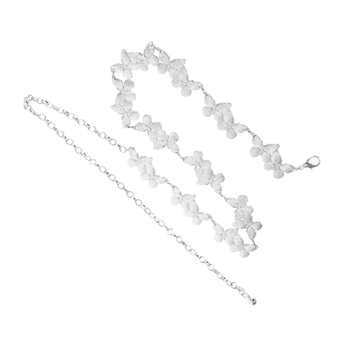 minkissy Metall Schmetterling Gürtel Damen Verstellbare Taillenkette Schmuck für Alltag Party Hochzeit Eleganter Körperschmuck mit Kratzfester Langlebiger Metalllegierung und Charmanten von minkissy