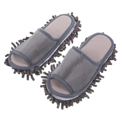 minkissy Mikrofaser Chenille Hausschuhe Damen Herren Rutschfest Hausschlappen Indoor Slipper mit Saugfähiger Sohle Abnehmbar Waschbar Schonend für Holz Fliesen Vinyl Praktische von minkissy