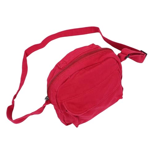 minkissy Süße Kleine Handtasche Aus Canvas Mini-umhängetasche Für Damen Mit Verstellbarem Riemen Geldbörse Für Damen Kleine Umhängetasche Mit Fächern Für Telefon von minkissy