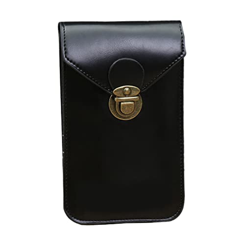 minkissy Mini Handytasche für Herren Dünne PU Geldbörse mit Hasp Verschluss Portable Aufbewahrung für Smartphones für Reisen und Freizeit Schwarz Zufällige Farbe Zufällige Farbe von minkissy