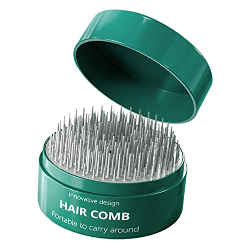minkissy Mini Massagebürste für Damen Tragbare Entwirrungsbürste mit Sanften Massagezähnen für Haartypen für Trockenes und Nasses Haar Geeignet Grün von minkissy