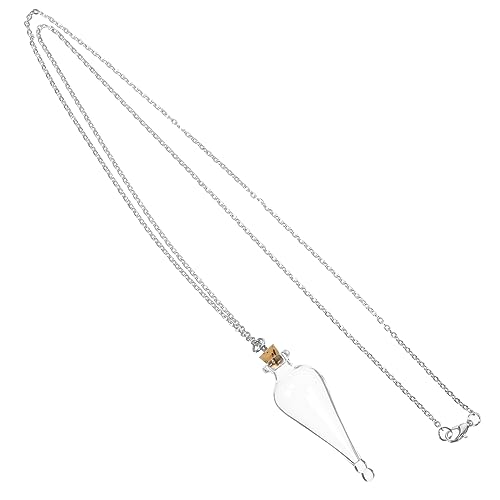 minkissy Mini Wunschflasche Halskette Klare Glasflasche mit Kette Leere DIY Anhänger für Glücksbringer Souvenirs und Kreative Dekorationen für Hochzeiten und Partys von minkissy