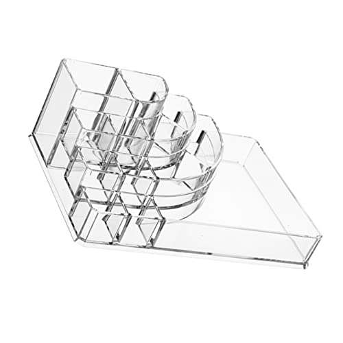 minkissy Aufbewahrungsbox Für Kosmetika Acryl Tablett Transparent Multifunktional Organizer Für Schminktisch Praktisch Langlebig Für Hautpflegeprodukte Und Kleinigkeiten von minkissy