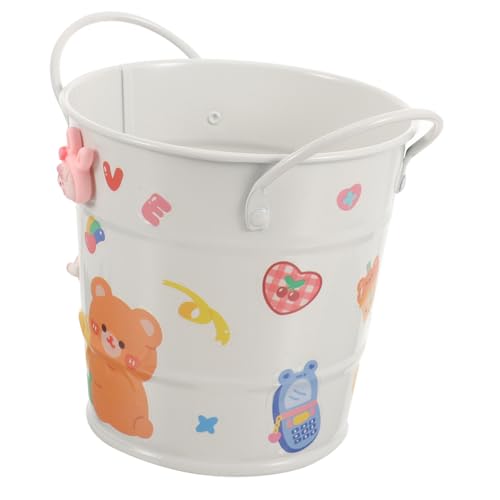 minkissy Kreativer Und Praktischer -make-up-pinselhalter Für Schreibtisch Vielseitiger Stiftebehälter Und Kleiner Mülleimer Im Retro-stil Für Büro Und Zuhause Mit Aufkleber von minkissy