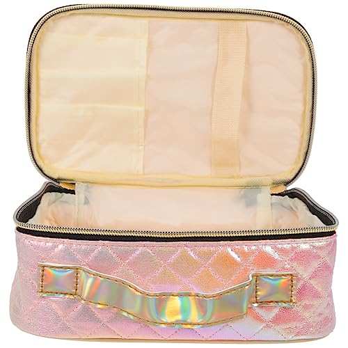 minkissy Multifunktionale Aufbewahrungstasche Reise-Toilettenartikel-Tasche Organizer-Taschen Für Reisen Kapazitäts-Organizer Stilvolle Make-Up-Handtasche Dekorative Make-Up-Tasche von minkissy