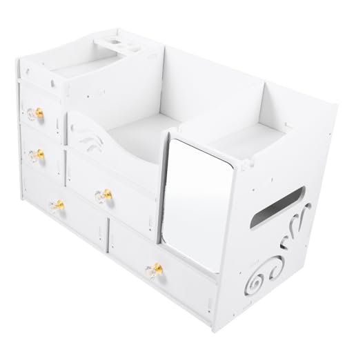 minkissy Stilvoller Make-up-aufbewahrungshalter Make-up-organizer Behälter Schubladen Desktop-kosmetik-aufbewahrungsbox Für Pinsel Werkzeuge von minkissy