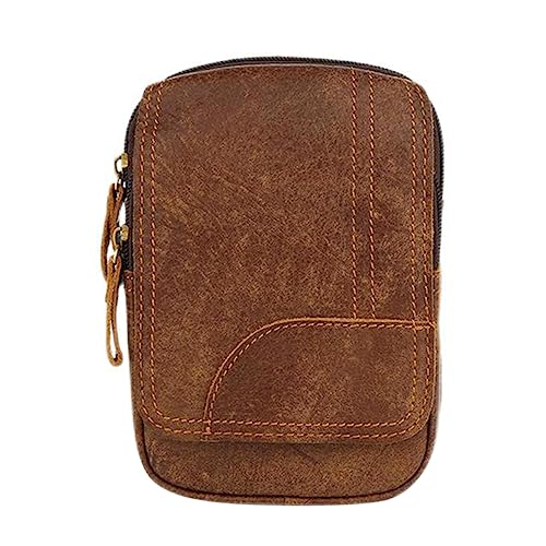 minkissy Multifunktionale Gürteltasche Aus Strapazierfähigem Material Für Männer Braun Mit Verstellbarem Gürtel Für Outdoor Sport Und Reisen Sichere Handy Aufbewahrungstasche von minkissy